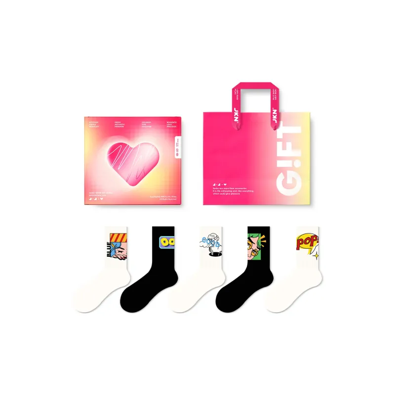 JKN Crew Socks Knee High Socks Unisex-5