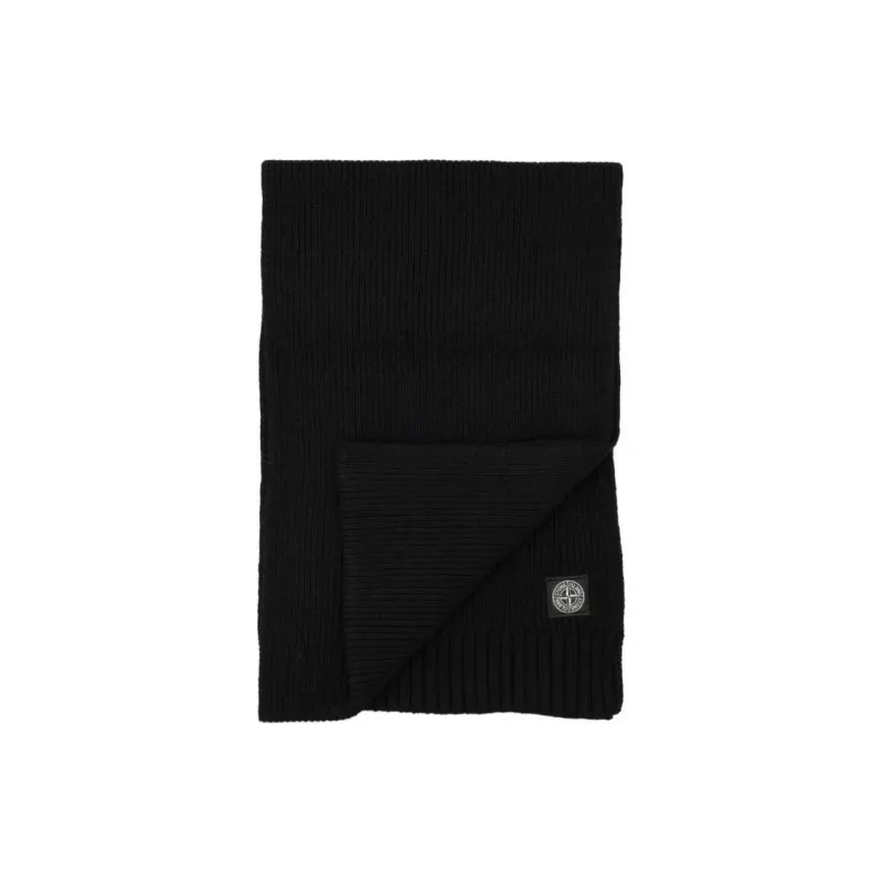 STONE ISLAND Compass Patch Knitted Scarf-2
