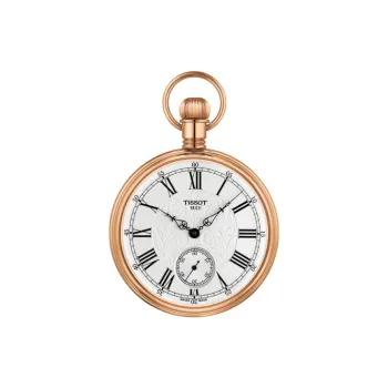 TISSOT Mechanical Movement-Manual Mechanical Movement Brass Pocket Watches 51mm Unisex Silver