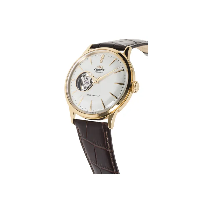 ORIENT Automatic Mechanical Movement Leather Watch Bands Watch Men's Watches White Dial RA AG0003S-3