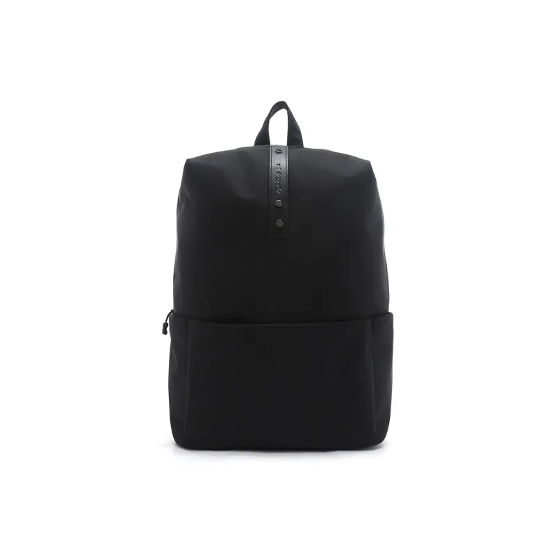 RED DRAGONFLY Fabric With Microfiber Synthetic Leather Backpack Medium Size Men Black Blue-0