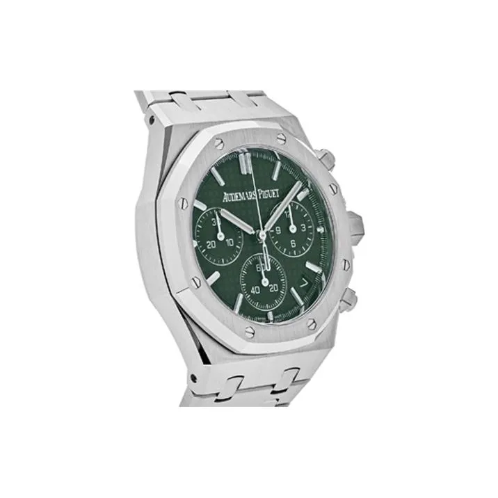 AUDEMARS PIGUET Royal Oak Series Automatic Mechanical Movement Men's Watches Watch 41mm Green Dial Stainless Steel Case-1