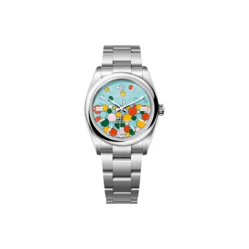 ROLEX Oyster Perpetual Automatic Mechanical Movement Unisex Watch 36mm Blue Dial