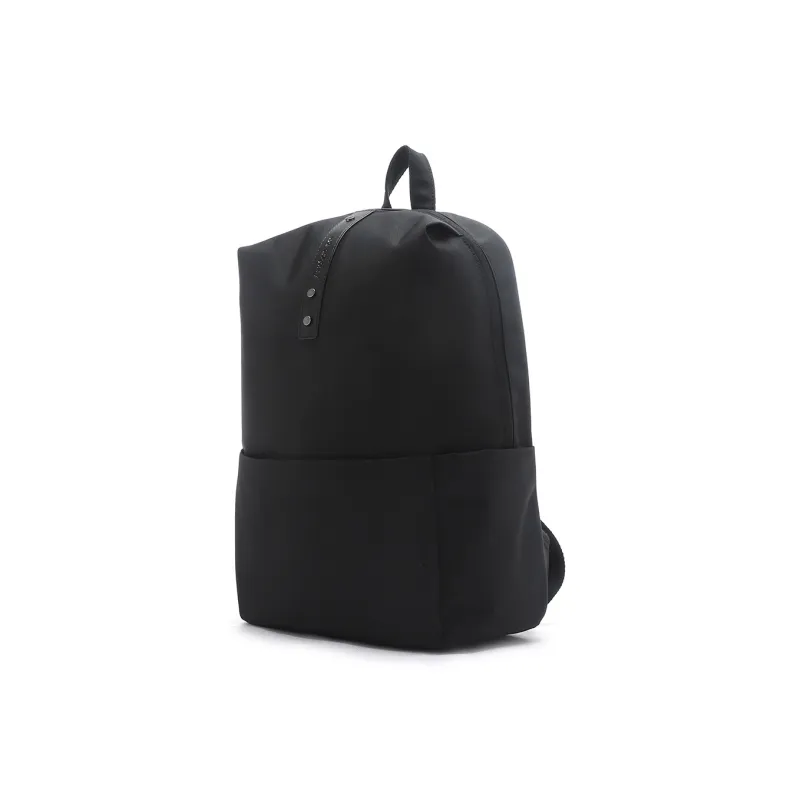 RED DRAGONFLY Fabric With Microfiber Synthetic Leather Backpack Medium Size Men Black Blue-1