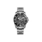 OBL-DM-SK-White Case Black Dial White Steel Band