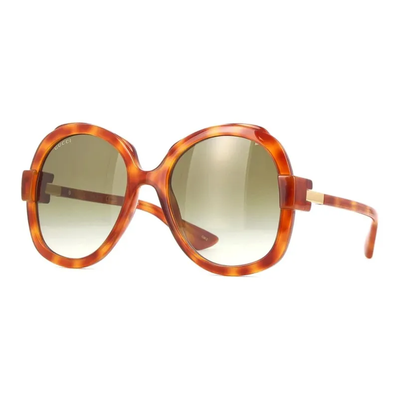 GUCCI Eyewear Logo engraved Oversize frame Sunglasses-0