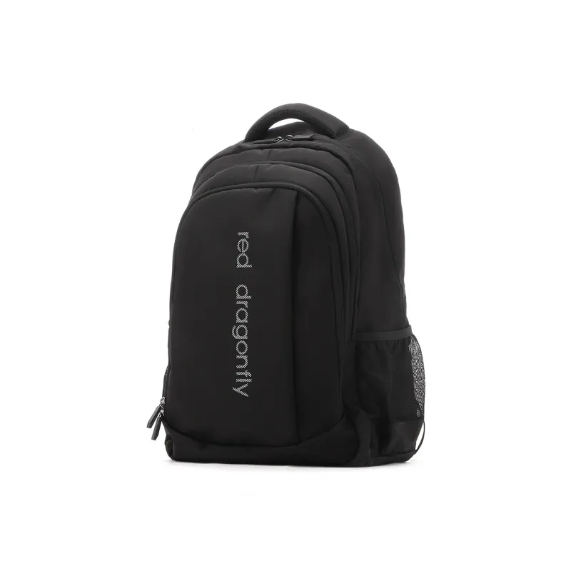 RED DRAGONFLY Fabric Double Shoulder Backpack Travel Bag Backpack Regular Men Knight Black-4