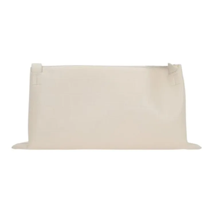 JIL SANDER Leather Patchwork Calfskin Shoulder Bag Regular Women's White-2