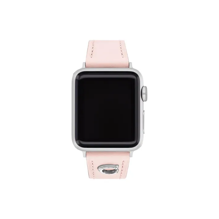 COACH Watch Band Apple Compatibility 38/40mm Calfskin Material-0