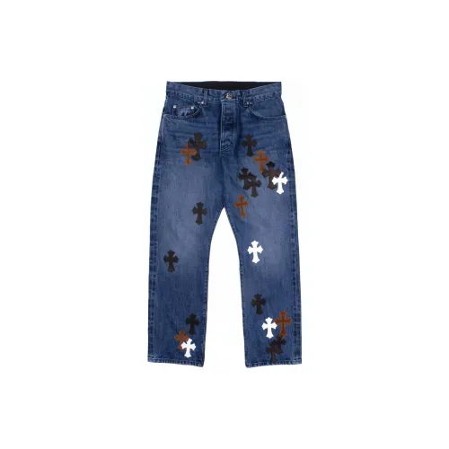 Chrome Hearts Jeans Men Blue