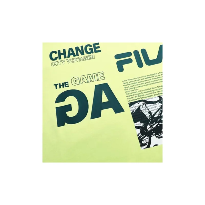 FILA FUSION STREET SPORT T Shirt Men's Bright Huang Green-3