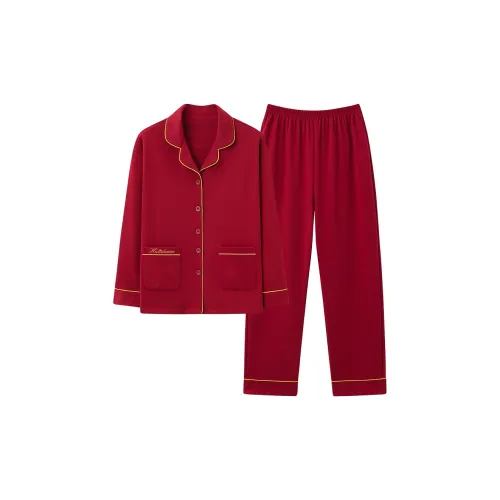 The Story Of The Flower Season Pajama Set Women's Red
