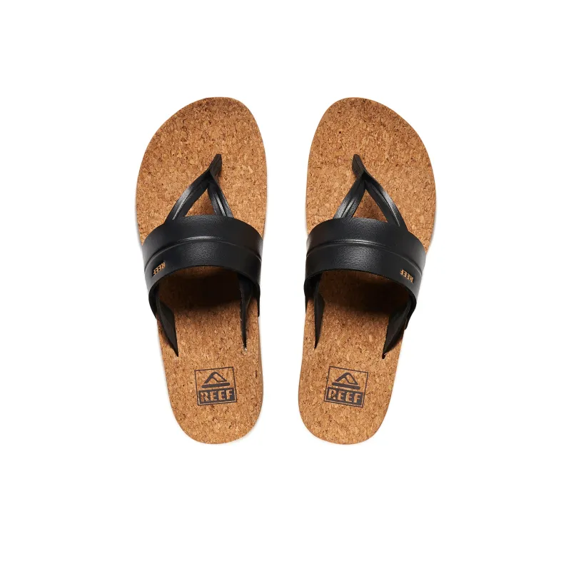 REEF Abrasion-Resistant Slip-Resistant Flip Flops Women's Black-3