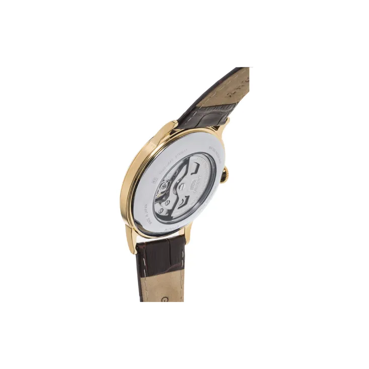 ORIENT Automatic Mechanical Movement Leather Watch Bands Watch Men's Watches White Dial RA-AP0004S-3