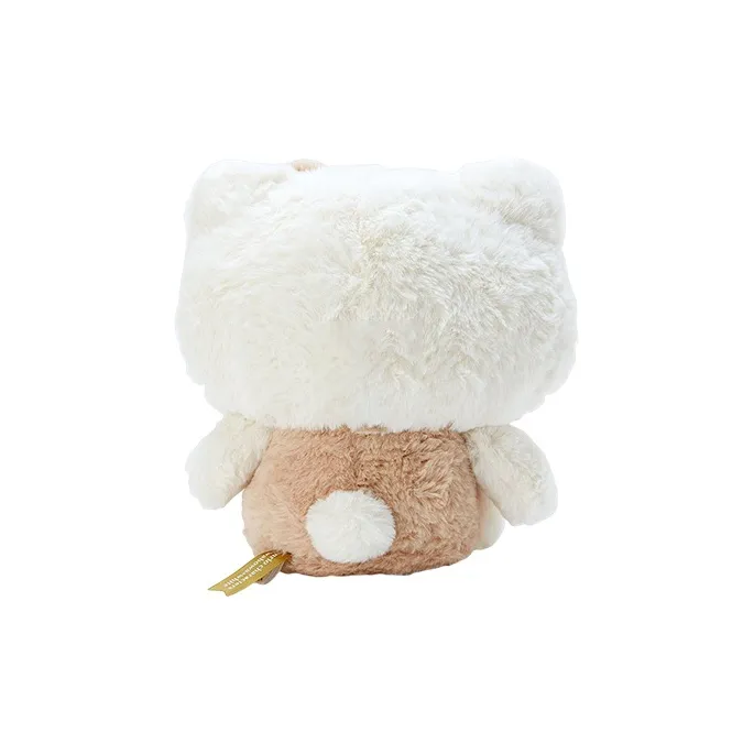 Sanrio Hello Kitty White Brown Shades S Size Dolls Plush Doll Size S Height-1