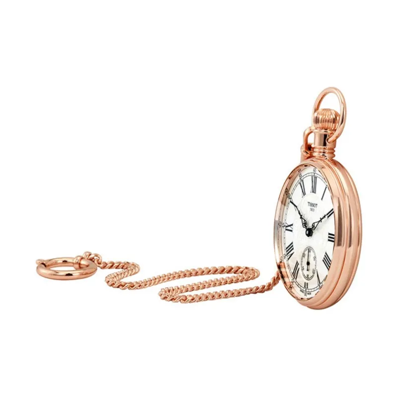 TISSOT Mechanical Movement-Manual Mechanical Movement Brass Pocket Watches 51mm Unisex Silver-4