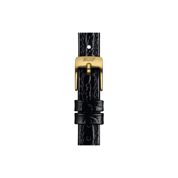 TISSOT Porto Series Automatic Mechanical Movement Women's Watch Watch 22*30.1mm Gold Dial T128.161.36.262.00-2