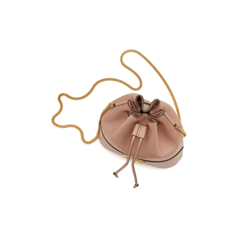 Valentino VLogo Signature Drawstring Mini Bucket Bag-3