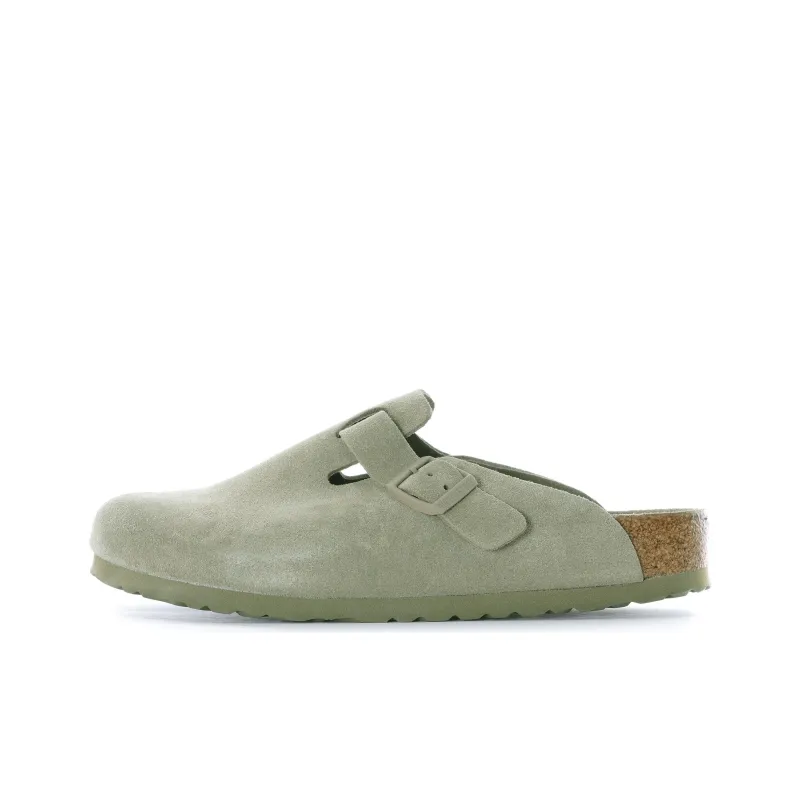 Birkenstock Boston Soft Footbed 'Faded Khaki'-0