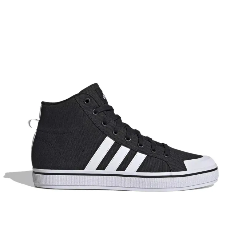 Adidas BRAVADA 2.0 Anti-Slip Wear-Resistant Mid-Top Skateboard Shoes Men Black-1