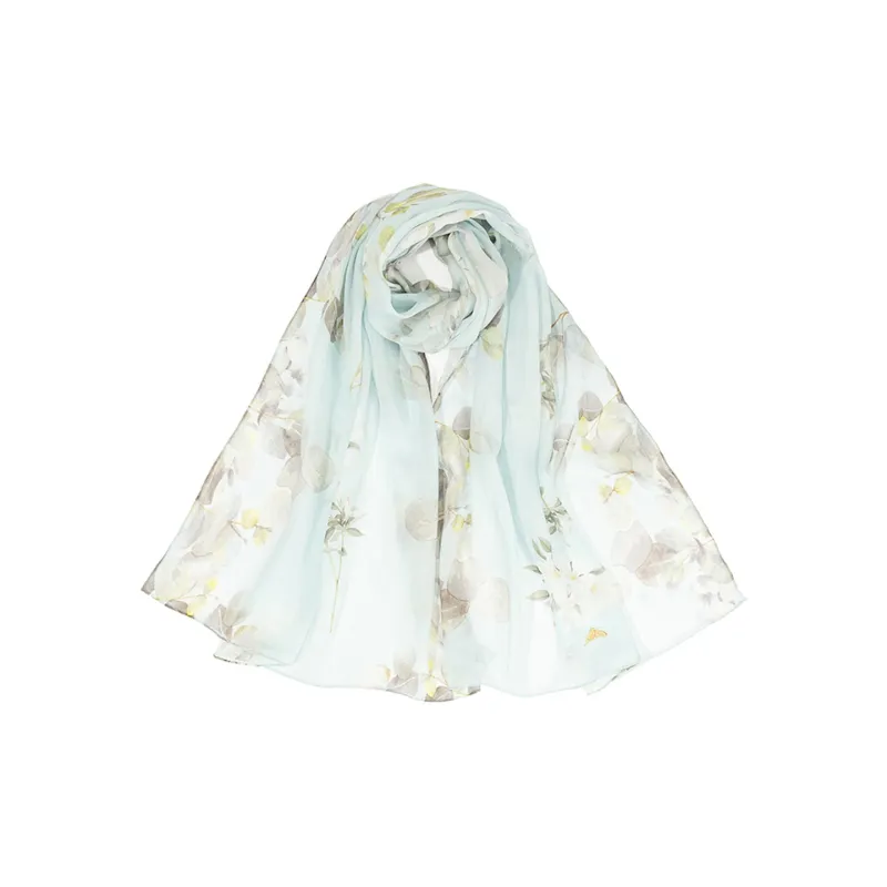 Shanghai Story 100% Mulberry Silk Silk Scarves Women's Imperial Flower Evening Gift Box Set-27