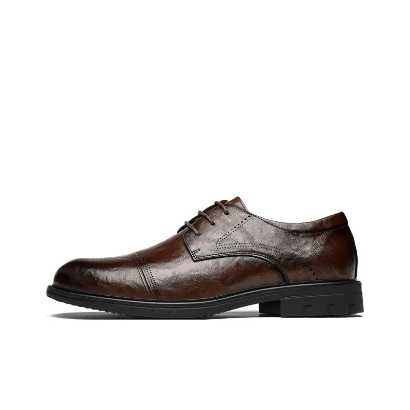 Millies Dress Shoes Men Low Top Black Brown-6