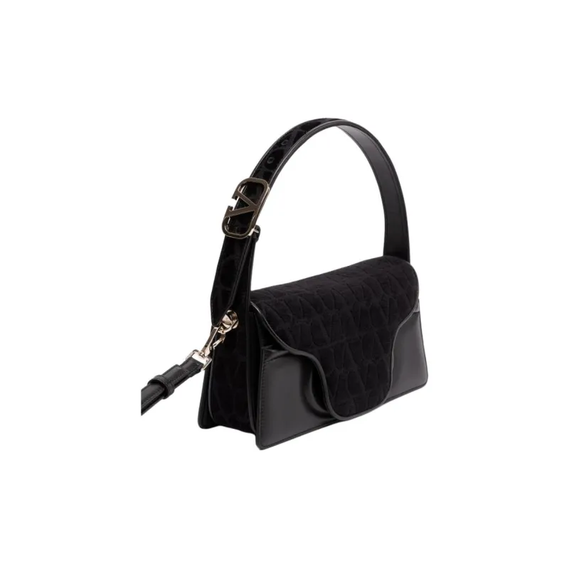 Valentino Le Grand Deuxième Logo Plaque Shoulder Bag-1