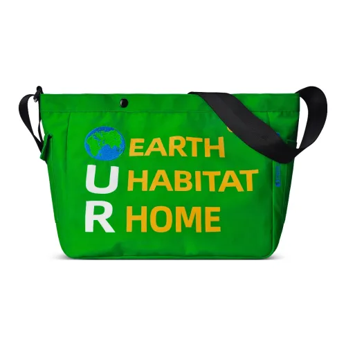 FINITE LOOP Polyester Shoulder Bag, Crossbody Bag Regular Unisex Green