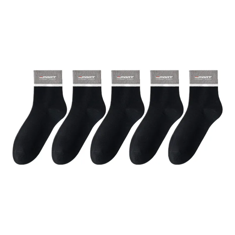 Lan Miao Mid Calf Socks Men 5 Pack-10