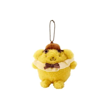 Sanrio Pudding Dogs Pompompurin Soft Gray Healing Collection Dolls Plush Pendant 13cm High