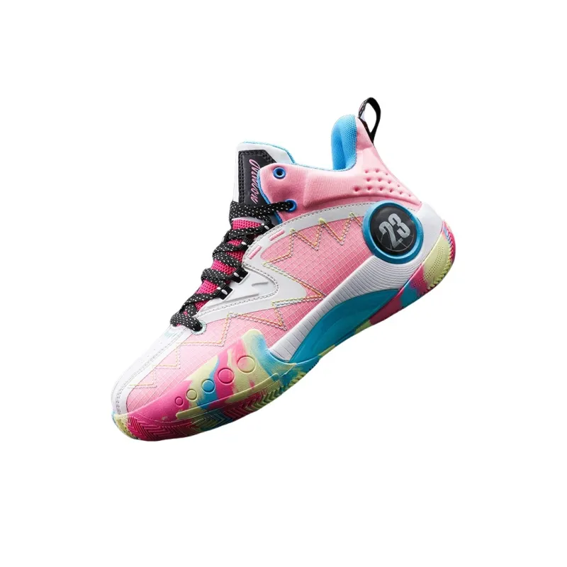 QIUTEXIONG Cushioning, Slip Resistant, Abrasion Resistant, Support, Rebound High Top Basketball Shoes Unisex-4