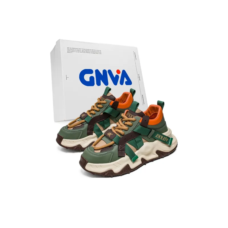 GNVA Slip-Resistant Low-Top Chunky Sneakers Men Box-10