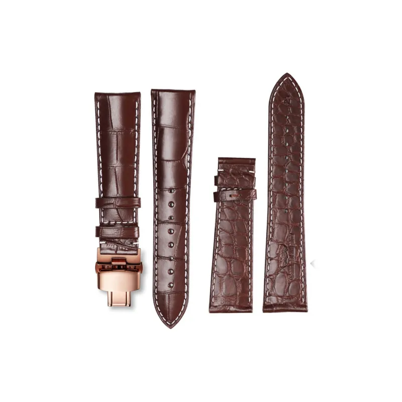 SHIRUI Accessories Omega Compatibility Watch Band 125/75 Genuine Leather Material-72