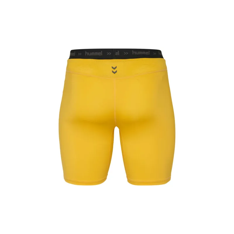 Hummel HML FIRST PERFORMANCE TIGHT SHORTS Sports Shorts Men Yellow-1