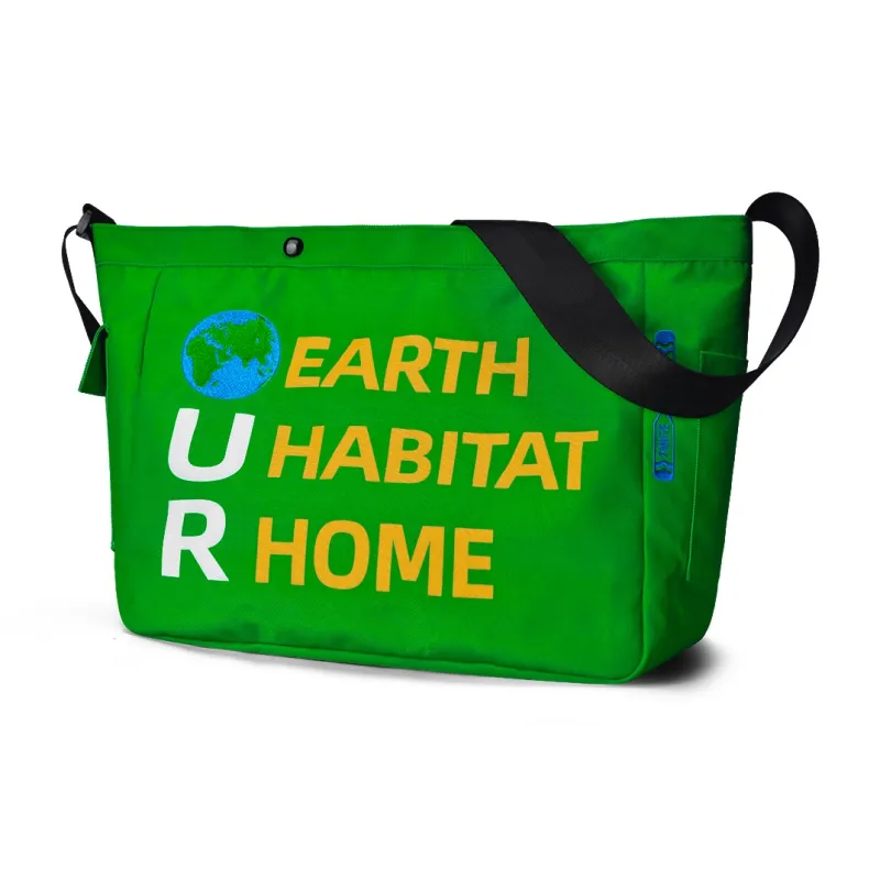 FINITE LOOP Polyester Shoulder Bag, Crossbody Bag Regular Unisex Green-1