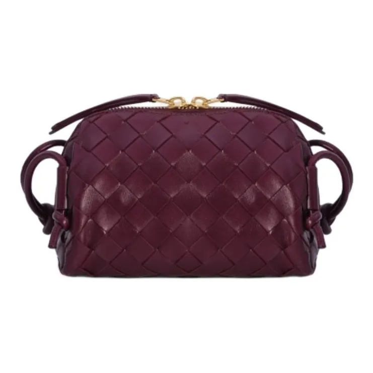 Bottega Veneta Sheepskin Crossbody One Shoulder Clutch Regular Women's Red-0