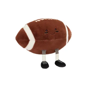 JELLYCAT Fun Sports Collection Rugby Dolls Plush Doll 27.9cm Height