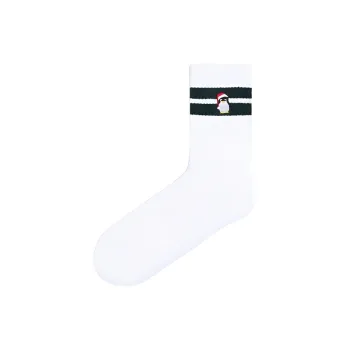 H&M Knee-High Socks Men 1 Pack White/Penguin