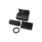 2 Watch Slots+Black Top Grain Cow Leather+Black Fleece