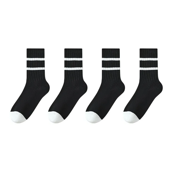 PLANDOO Mid Calf Socks Unisex 4 Pack-7