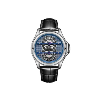 OBLVLO Automatic Mechanical Movement Watch Men's Watches Blue Dial