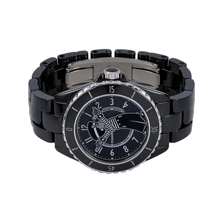 CHANEL J12 Collection Wrist Watch Automatic Mechanical Movement Ceramic Strap 38mm Black Dial Women's Watch-1