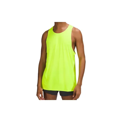 Lululemon Fast And Free Tank Tops Men Bright Yellow