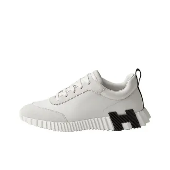 HERMES Bouncing Low Top Casual Shoes Men White