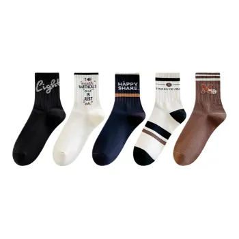 Lan Miao Mid-Calf Socks Men 5 Pack
