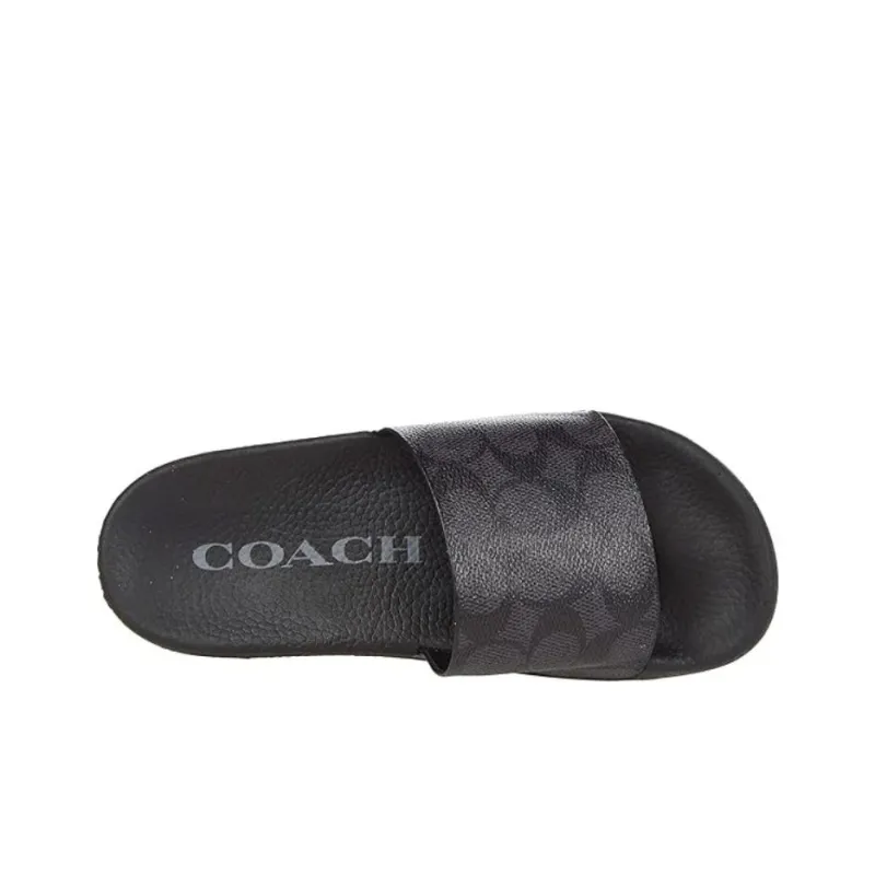 COACH Slide Slippers Women's Black-3