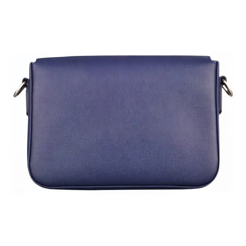 LONGCHAMP Leather Small Square Bag Shoulder Bag Crossbody Bag Small Size Women's Marine Blue-3