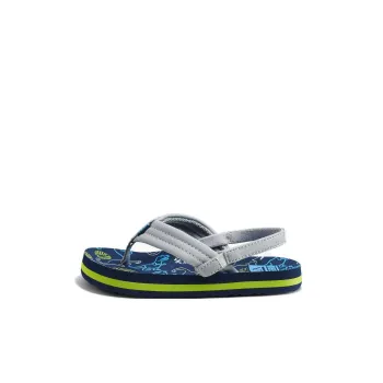 REEF Odor-Resistant Abrasion-Resistant Flip Flops Kids Marine Blue