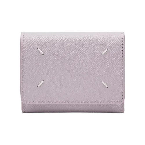 Maison Margiela Grained Calfskin Wallet Women's Wisteria Purple