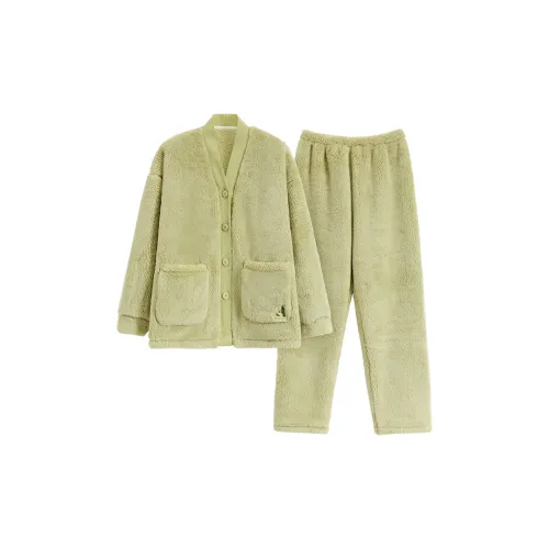 The Story Of The Flower Season Pajama Set Women's Green